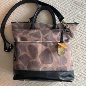 RRiviter Chic Black and Brown Crossbody Bag